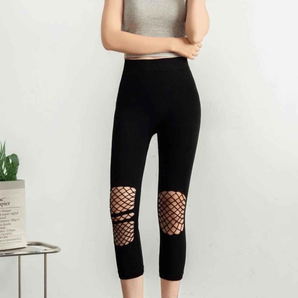 Yoga & Fitness Classes By Niharika Zirakpur Reviews - Neue Aushöhlende Damen-Netzleggings Atmungsaktive Lochmuster-Yogahosen Hochgeschnittene