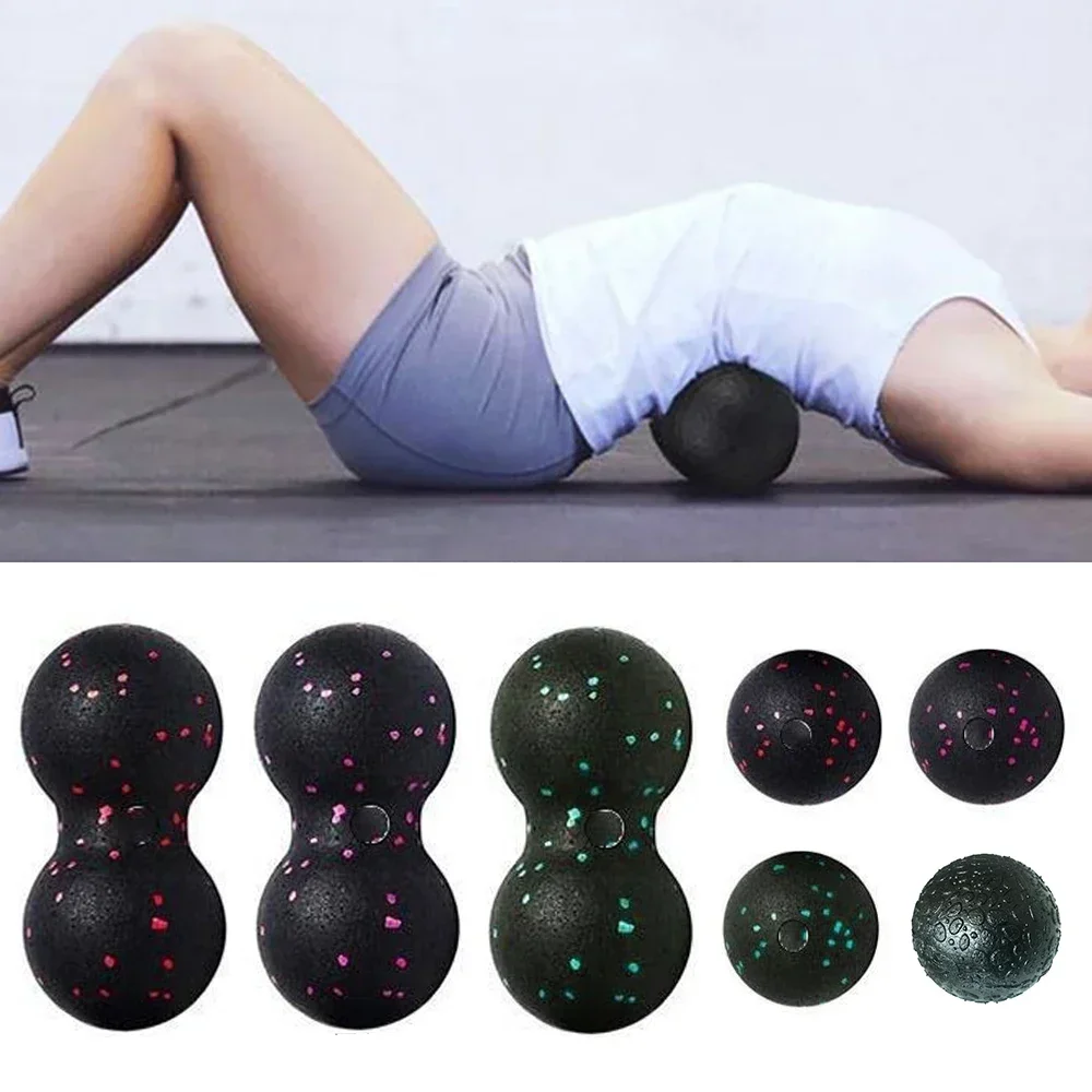 Yoga Fitness Ball - Erdnussförmige Massagebälle, Faszienball mit Hoher Dichte,