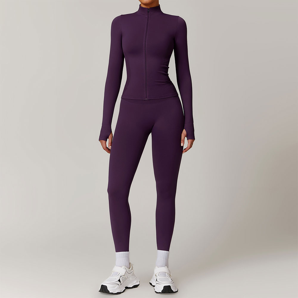 Yoga Fitness Jacket - Frauen Nahtlose Yoga Set 2PCS Workout