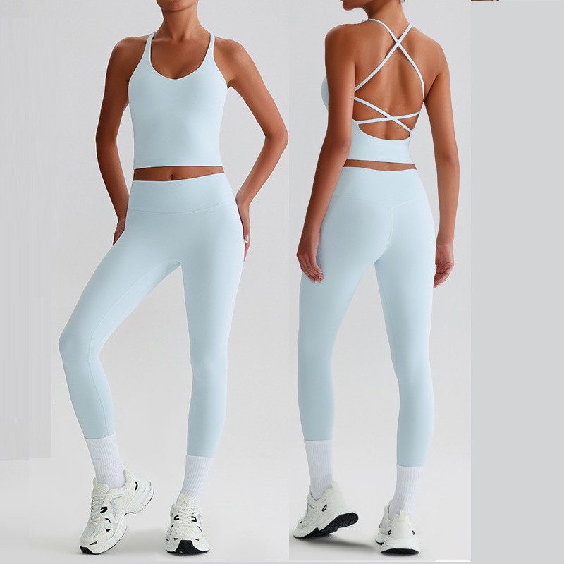 Yoga Fitness Jacket - Einfarbiges Gym-Yoga-Set, weich, hohe Taille, Yoga-Leggings,