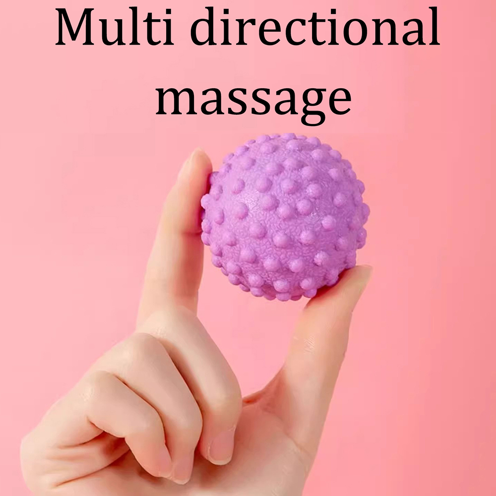 Yoga Fitness Ball - Tragbarer TPR-Faszien-Massageball mit Erhöhten Triggerpunkten Yoga-Ball
