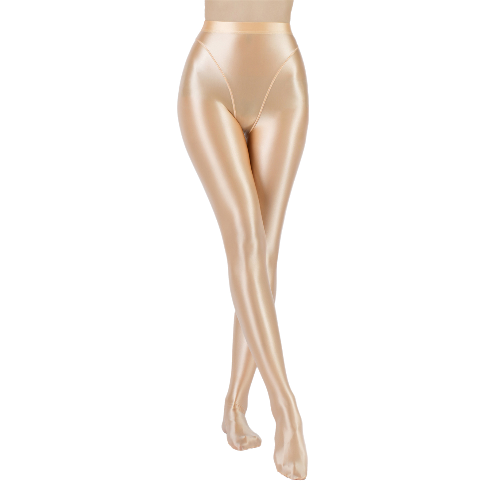 Yoga Fitness Club - Damen Öl glänzende Strumpfhose Hose glänzende