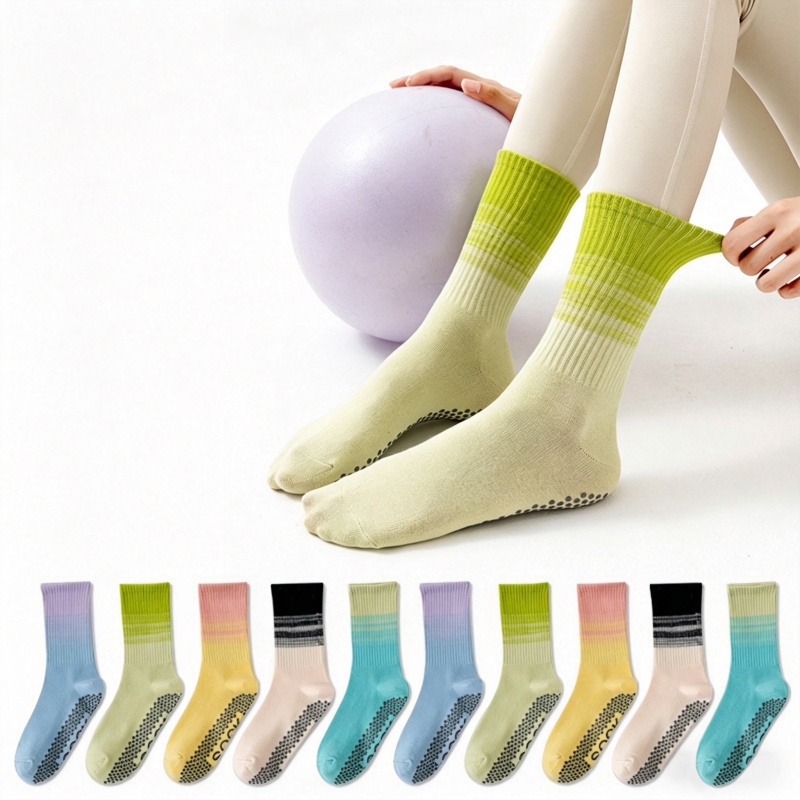 Yoga & Fitness Classes By Niharika Zirakpur Reviews - Dreamlikelin 1 Paar Damen-Yoga-Socken, Wadenlange Socken