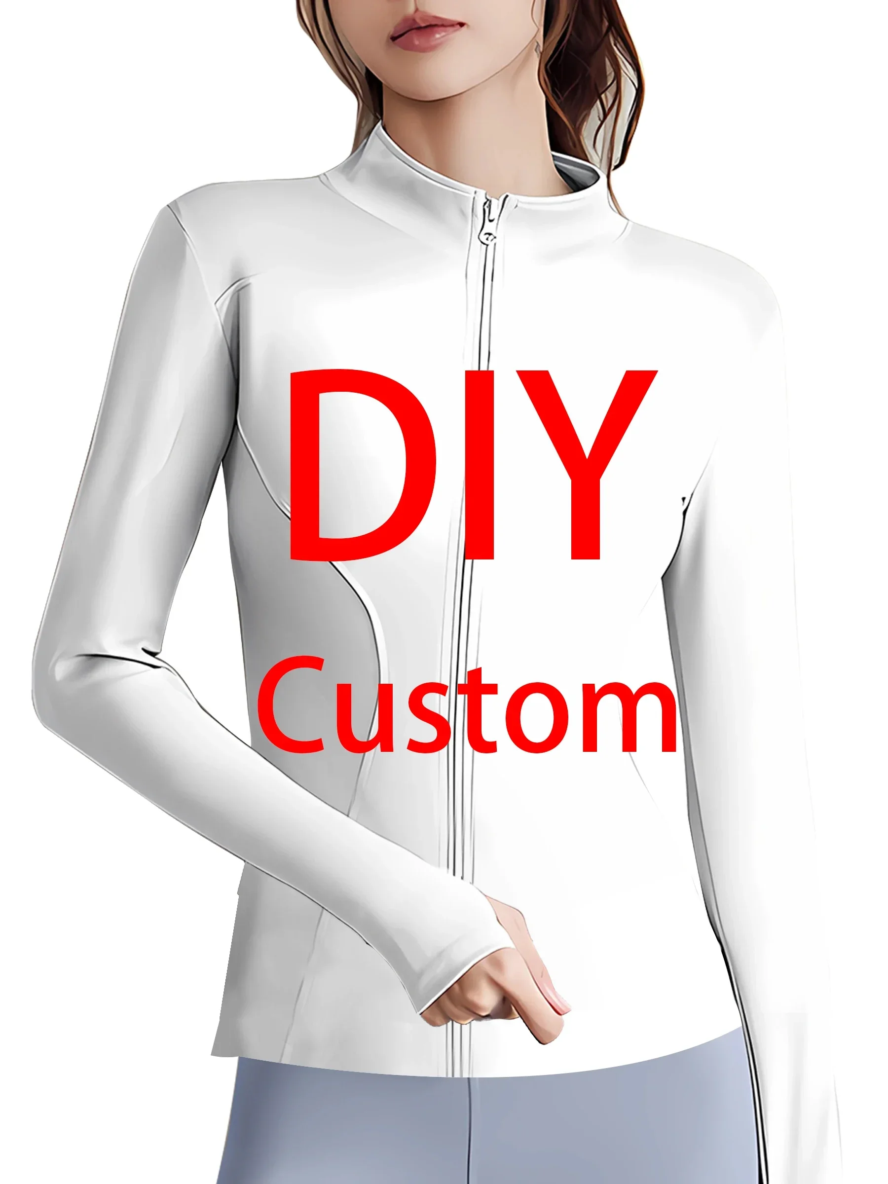 Yoga Fitness Hoodie - MSIEESO Mode Yoga Jacken DIY Benutzerdefinierte