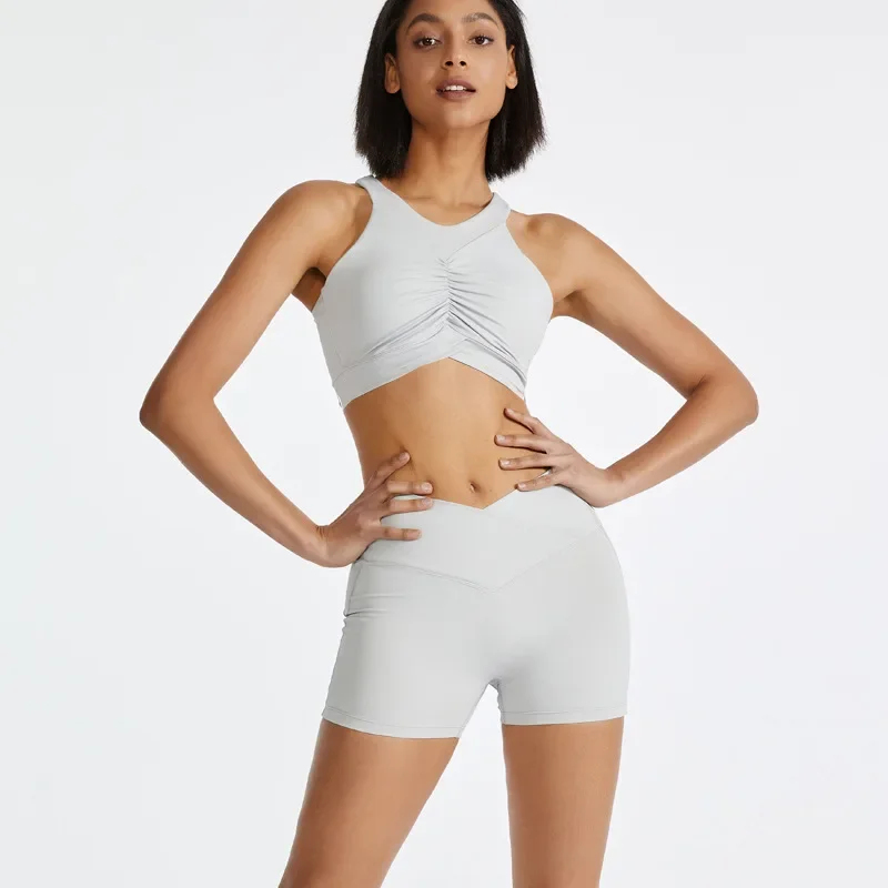 Yoga Fitness Hoodie - 2026 Yoga-Sets für Damen: Crop-Top-BH &