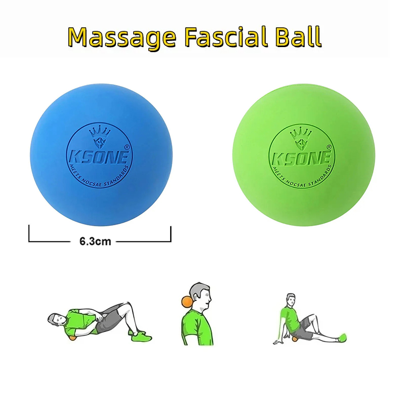 Yoga Fitness Ball - Gummi-Faszien-Massageball, Yoga, Fitness, Muskelentspannung, Schmerzlinderung, gesunde