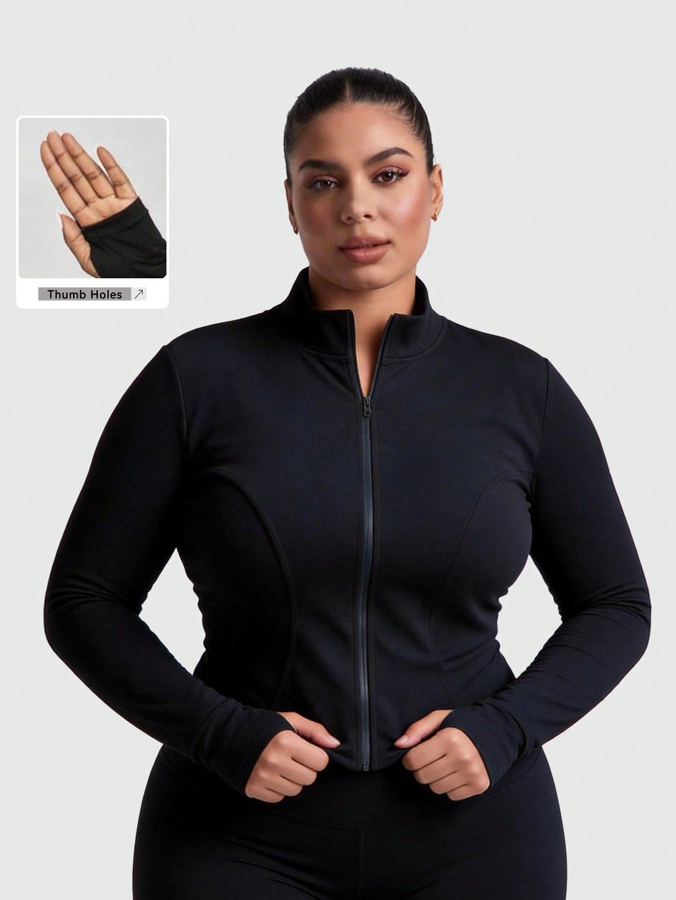 Yoga Fitness Jacket - Sportjacke für Damen in Übergröße mit