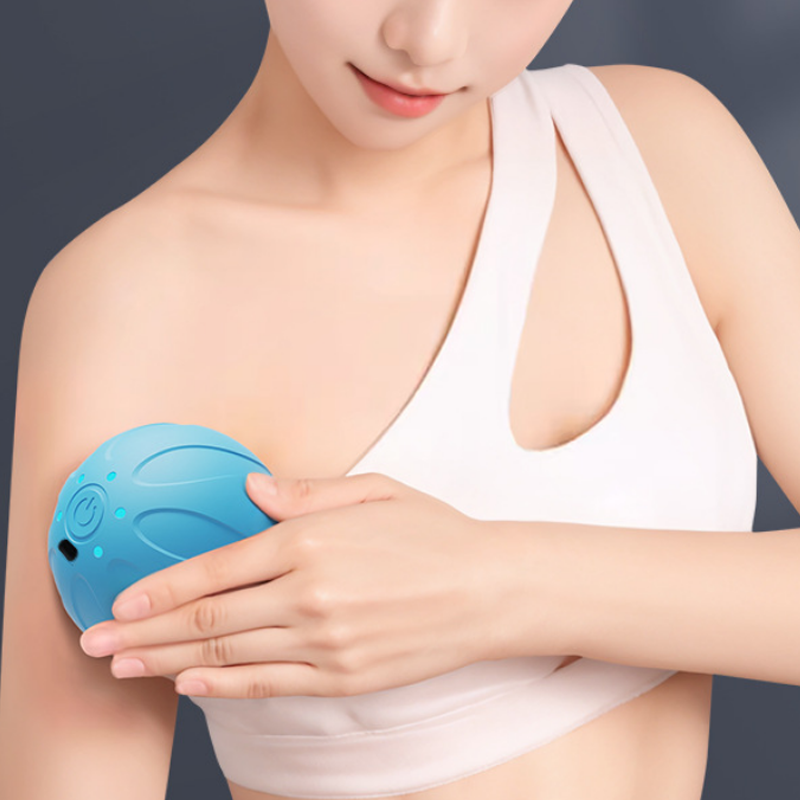 Yoga Fitness Ball - Neuer Vibrierender Massageball Handgehaltener Tiefengewebsmassager Hilft