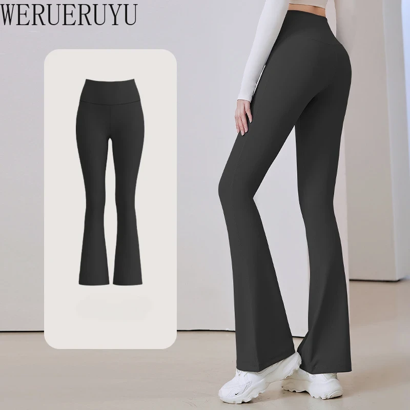 Yoga Fitness Club - Elegante Yoga Ausgestelltes Hosen Frauen Sexy