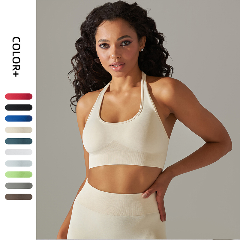 Yoga Fitness Club - Sexy Halter Sport-Bh Frauen Nahtlose Auswirkungen
