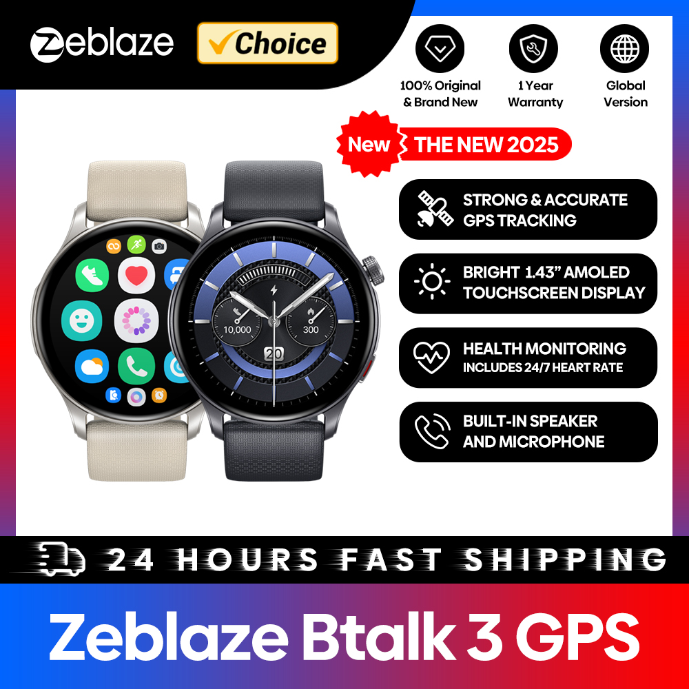 Wrist Wraps Fitness - Neue Zeblaze Btalk 3 GPS-Smartwatch, 1,43
