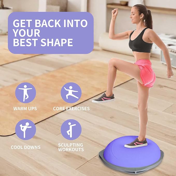 70cm Bosu-Balanceball, rutschf – Yoga Fitness Ball Bewertung und Preis