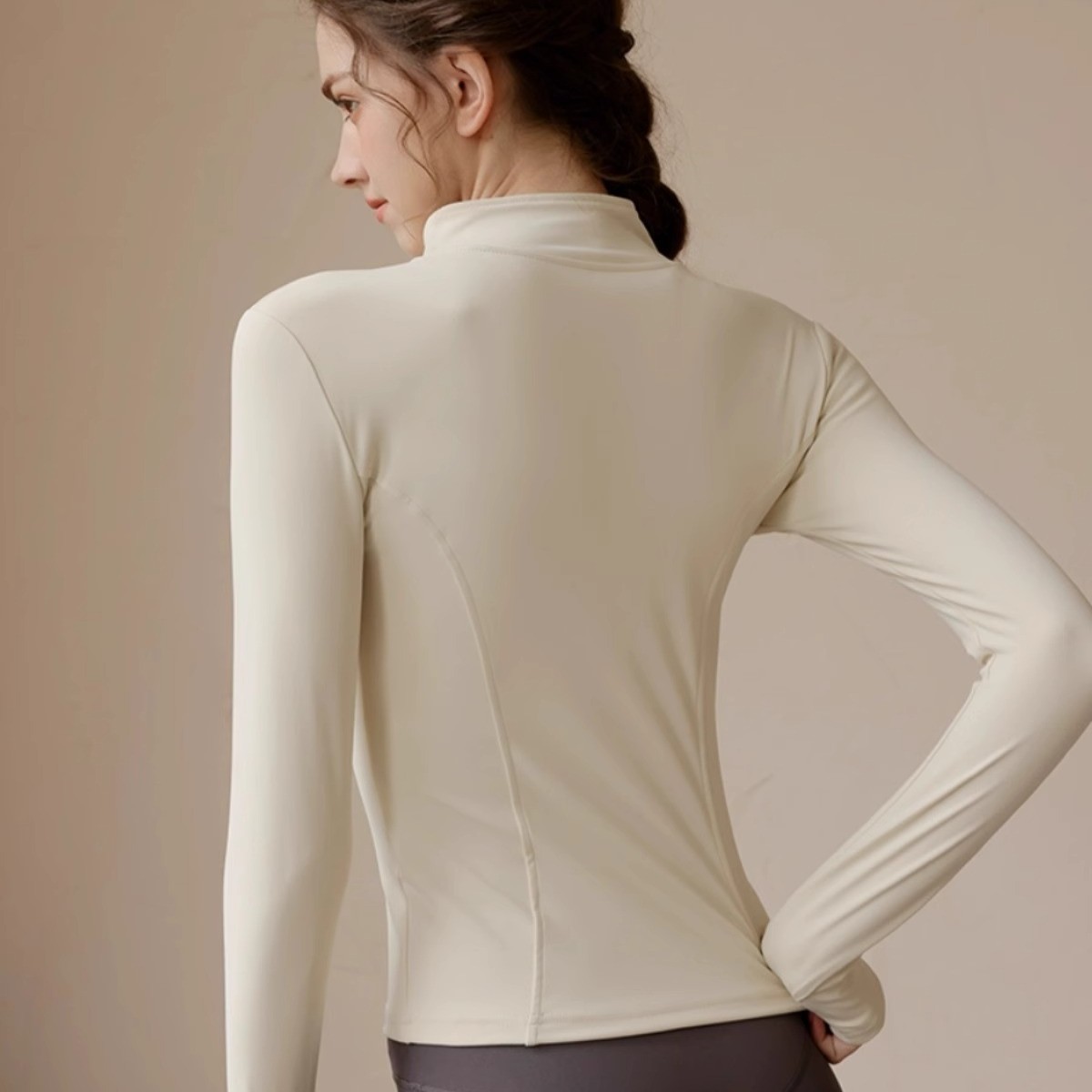 Samt-Oberteil mit Stehkragen f – Yoga Fitness Jacket Bewertung und Preis