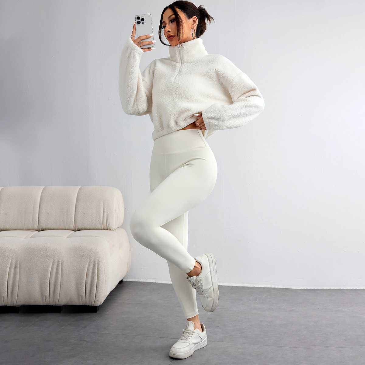Neuer einfarbiger Stretch-Yoga – Yoga Fitness Hoodie Bewertung und Preis