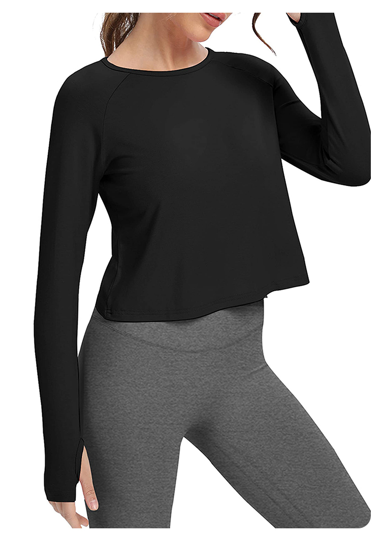 Langärmliges Yoga-Top für Dame – Yoga & Fitness Classes By Niharika Zirakpur Reviews Bewertung und Preis