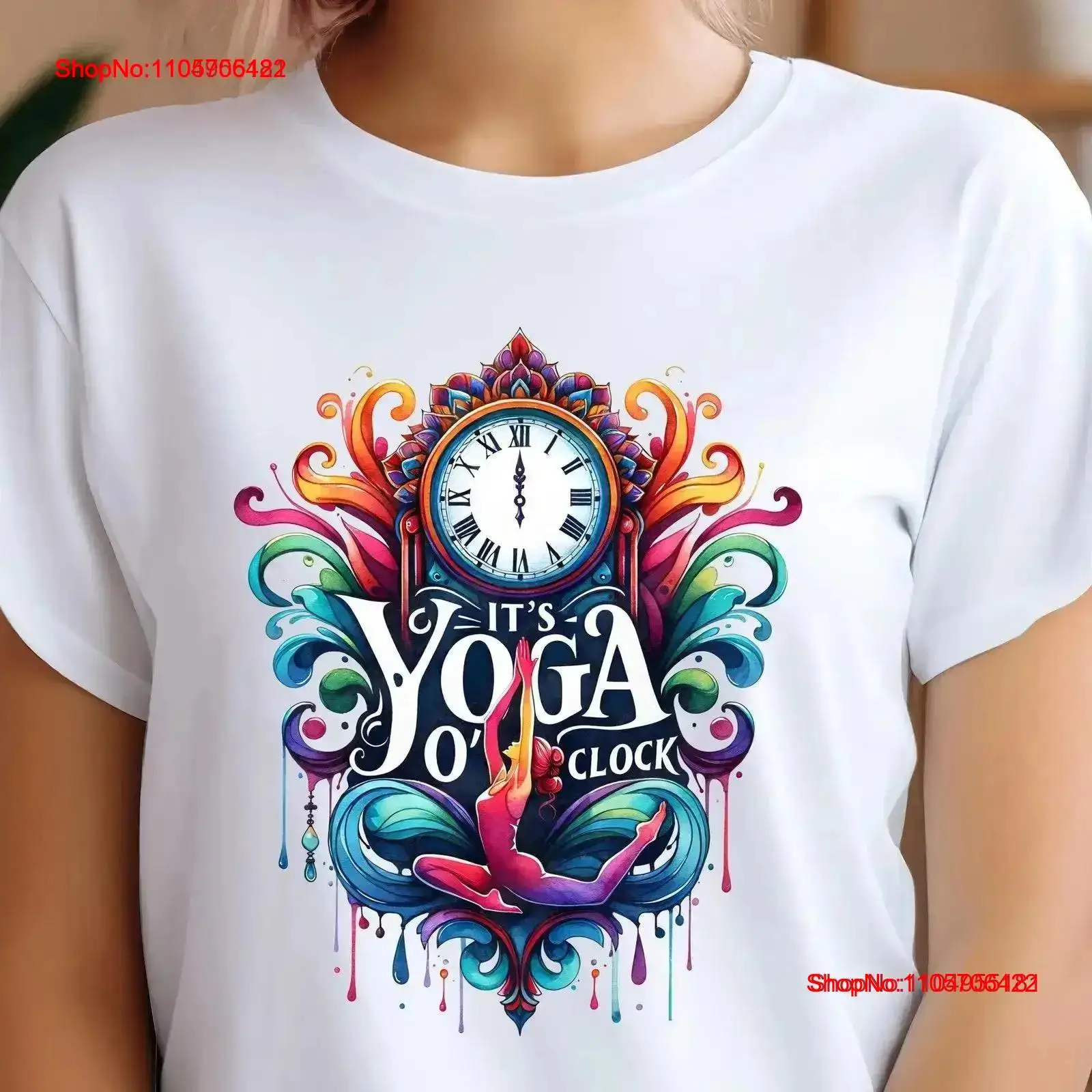 Yoga-T-Shirt „It's O'Clock Med – Yoga And Fitness Instructor Bewertung und Preis