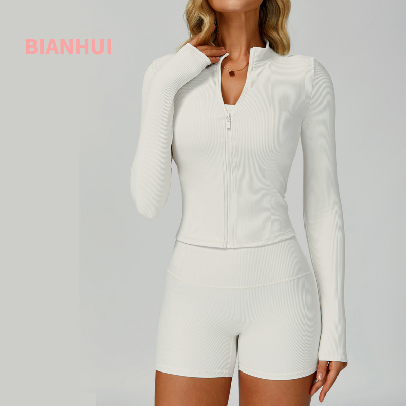 BIANHUI Threaded Stand Collar  – Yoga Fitness Jacket Bewertung und Preis