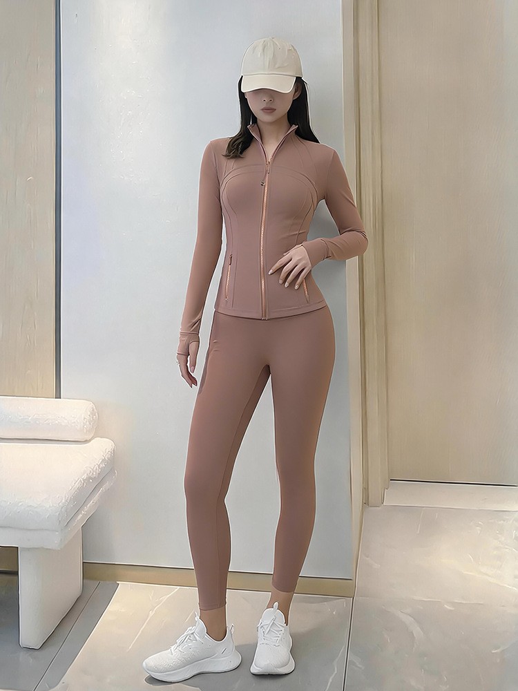 Damen Yoga-Set Stehkragen-Reiß – Yoga Fitness Jacket Bewertung und Preis