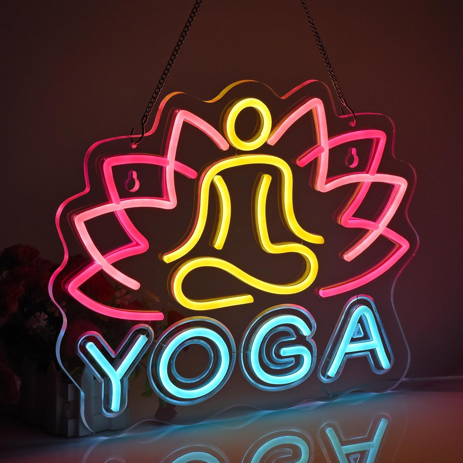 Yoga-Neonschild Dimmbares LED- – Yoga Fitness Club Bewertung und Preis